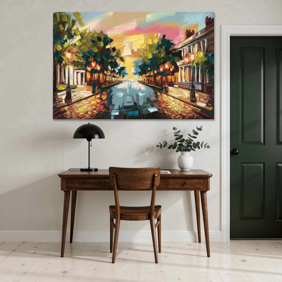 Richmond Monument Avenue - Canvas Wall Art - Office - 60x40
