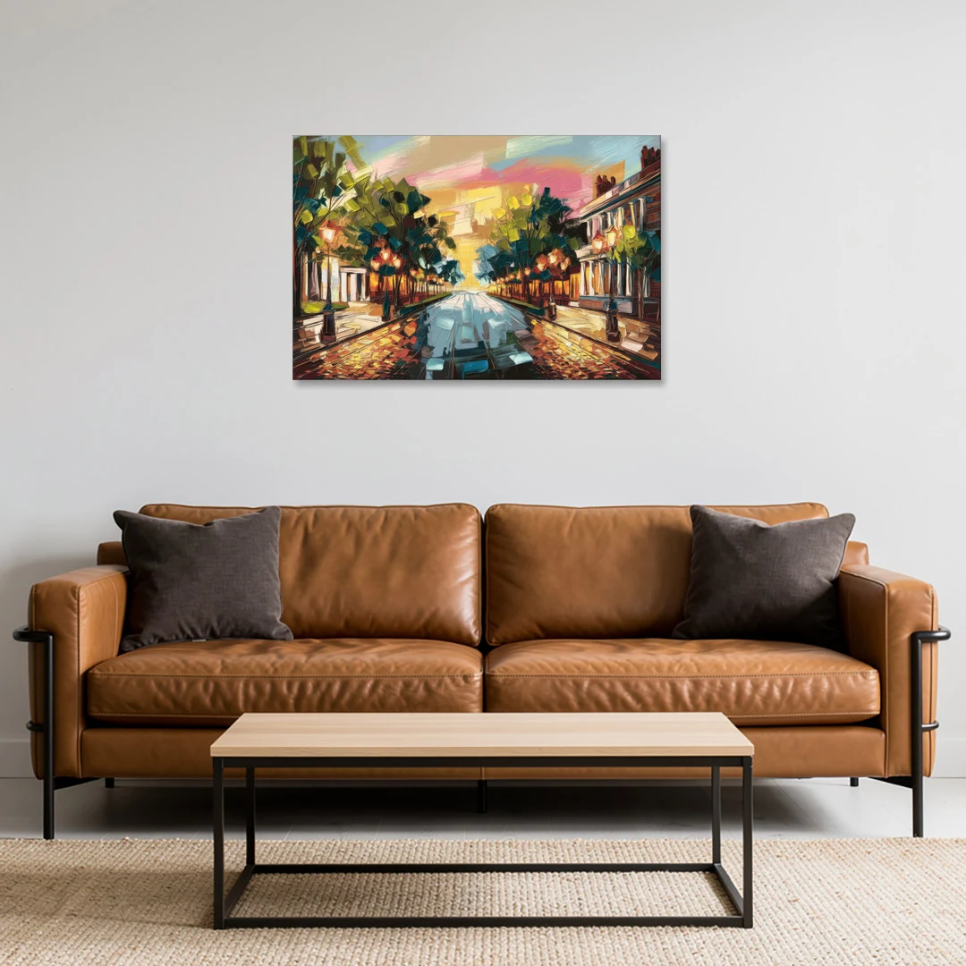 Richmond Monument Avenue - Canvas Wall Art - Sofa - 36x24