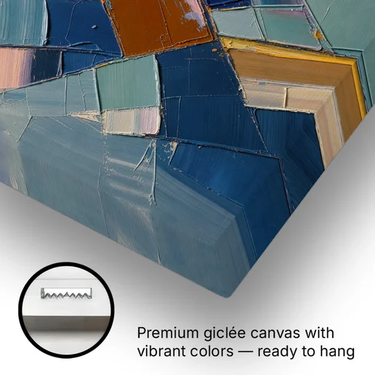 Rising Amber Planes for the Modern Office - Canvas Wall Art - Gallery Wrap Corner