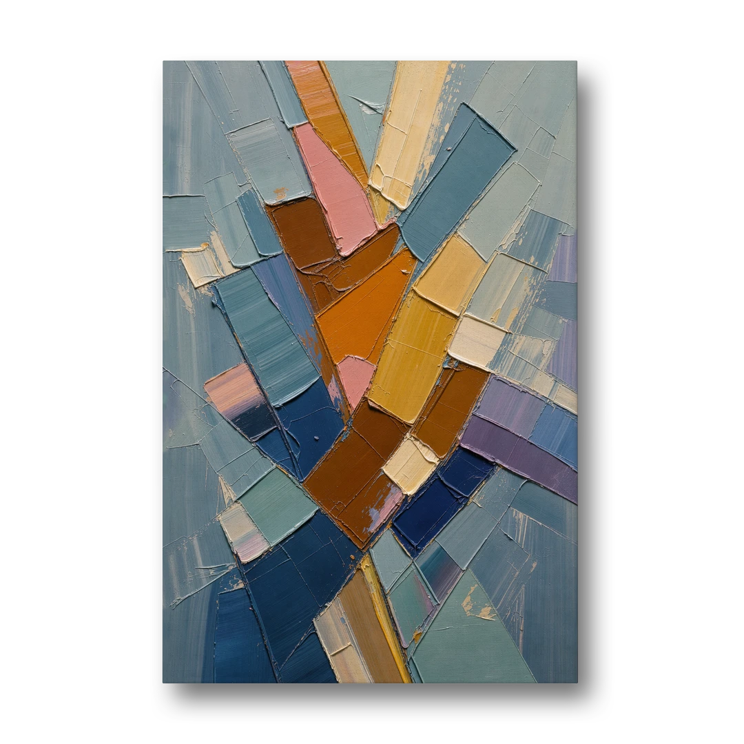 Rising Amber Planes for the Modern Office - Canvas Wall Art - Front