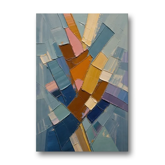 Rising Amber Planes for the Modern Office - Canvas Wall Art - Front