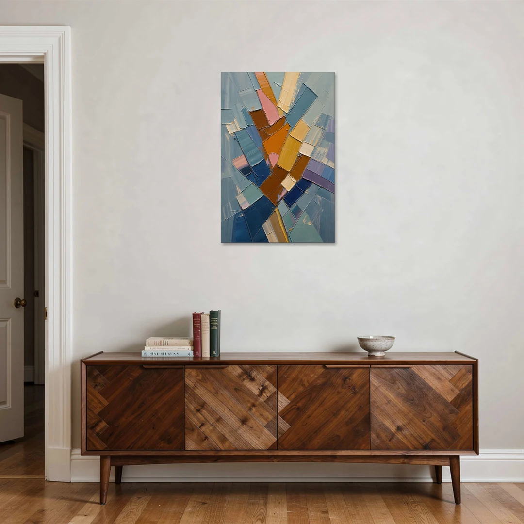 Rising Amber Planes for the Modern Office - Canvas Wall Art - Coffee Table - 24x36