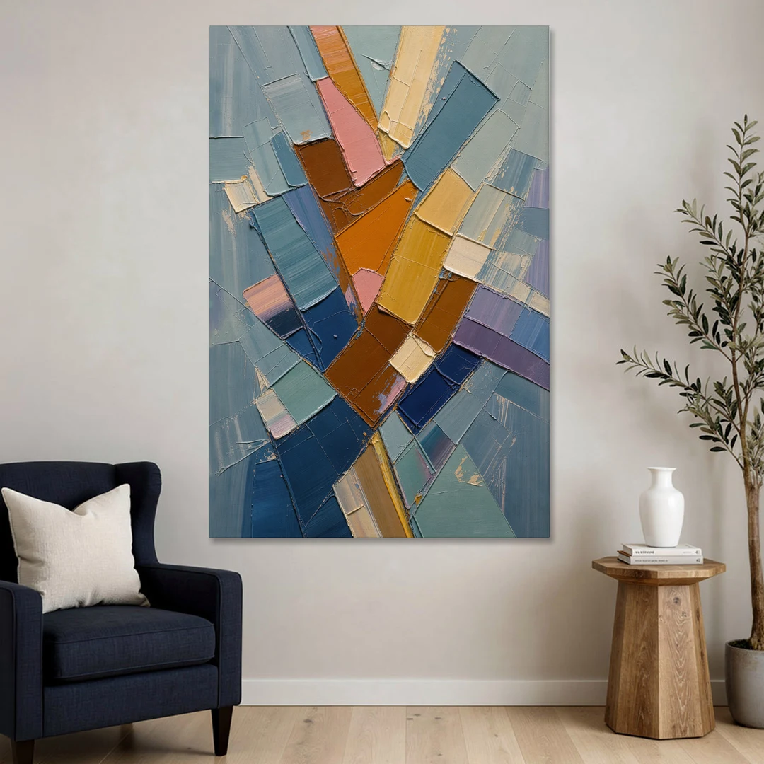 Rising Amber Planes for the Modern Office - Canvas Wall Art - Sofa - 40x60