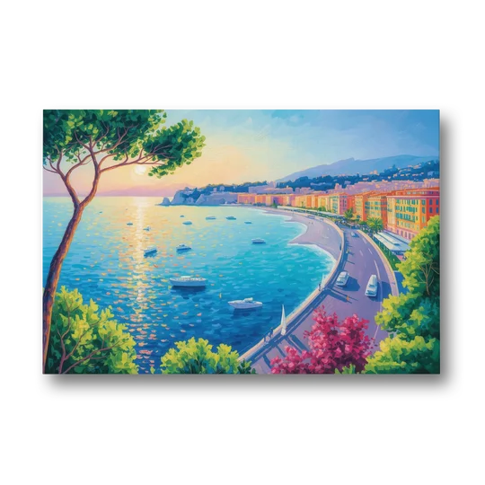 Riviera Reflections - Canvas Wall Art - Front