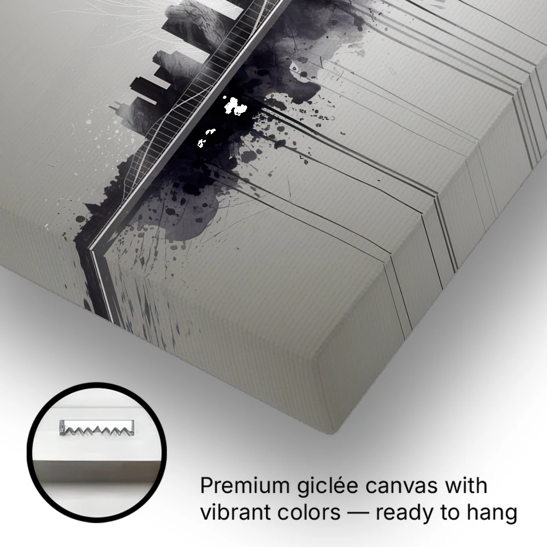 Rochester Cityscape Reflection - Canvas Wall Art - Gallery Wrap Corner