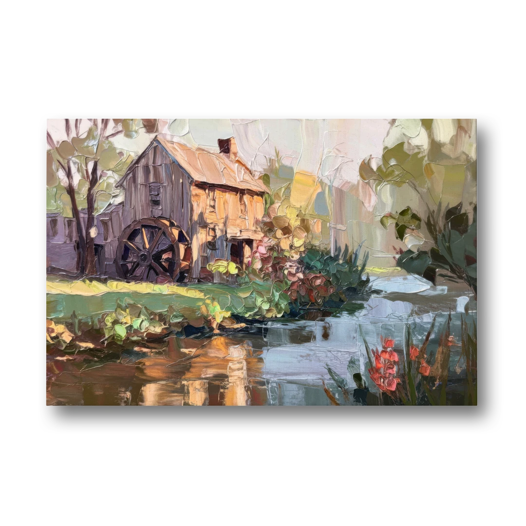 Rochester Flour Mill History - Canvas Wall Art - Front