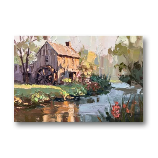 Rochester Flour Mill History - Canvas Wall Art - Front