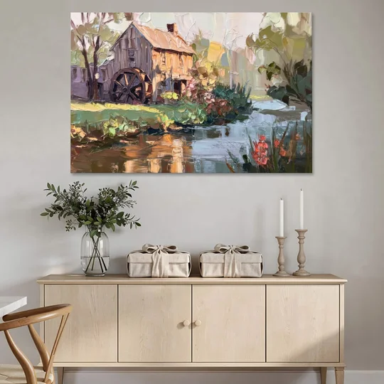 Rochester Flour Mill History - Canvas Wall Art - Coffee Table - 60x40