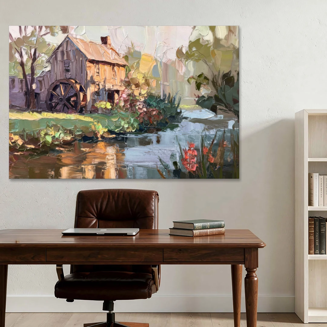Rochester Flour Mill History - Canvas Wall Art - Office - 60x40