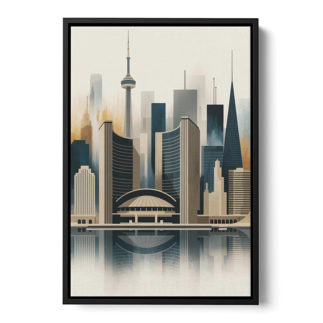 Royal Ontario Museum - Black Framed Canvas Wall Art - Front