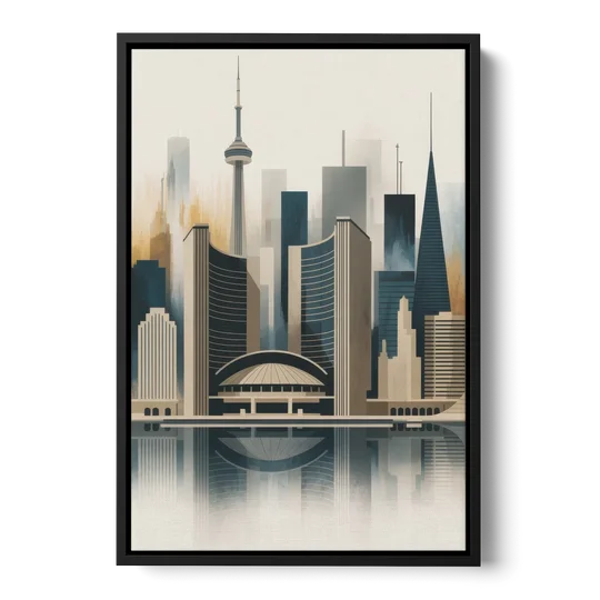 Royal Ontario Museum - Black Framed Canvas Wall Art - Front