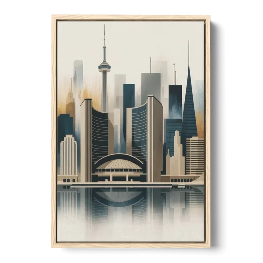 Royal Ontario Museum - Oak Framed Canvas Wall Art - Front