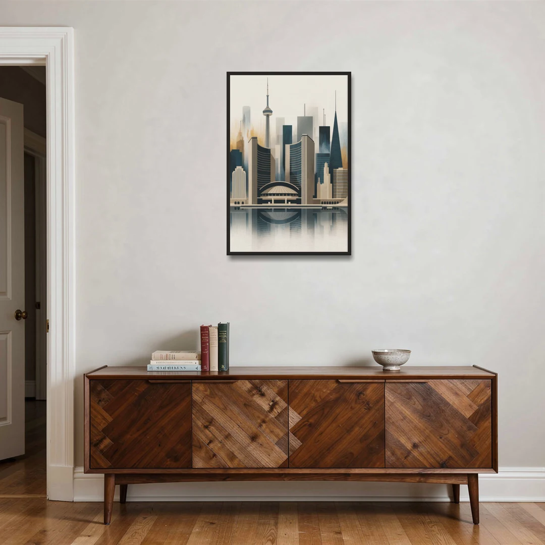 Royal Ontario Museum - Black Framed Canvas Wall Art - Coffee Table - 24x36