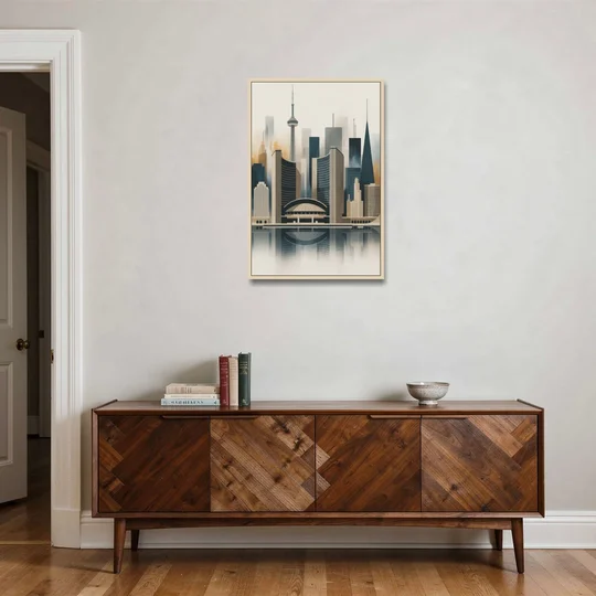 Royal Ontario Museum - Oak Framed Canvas Wall Art - Coffee Table - 24x36