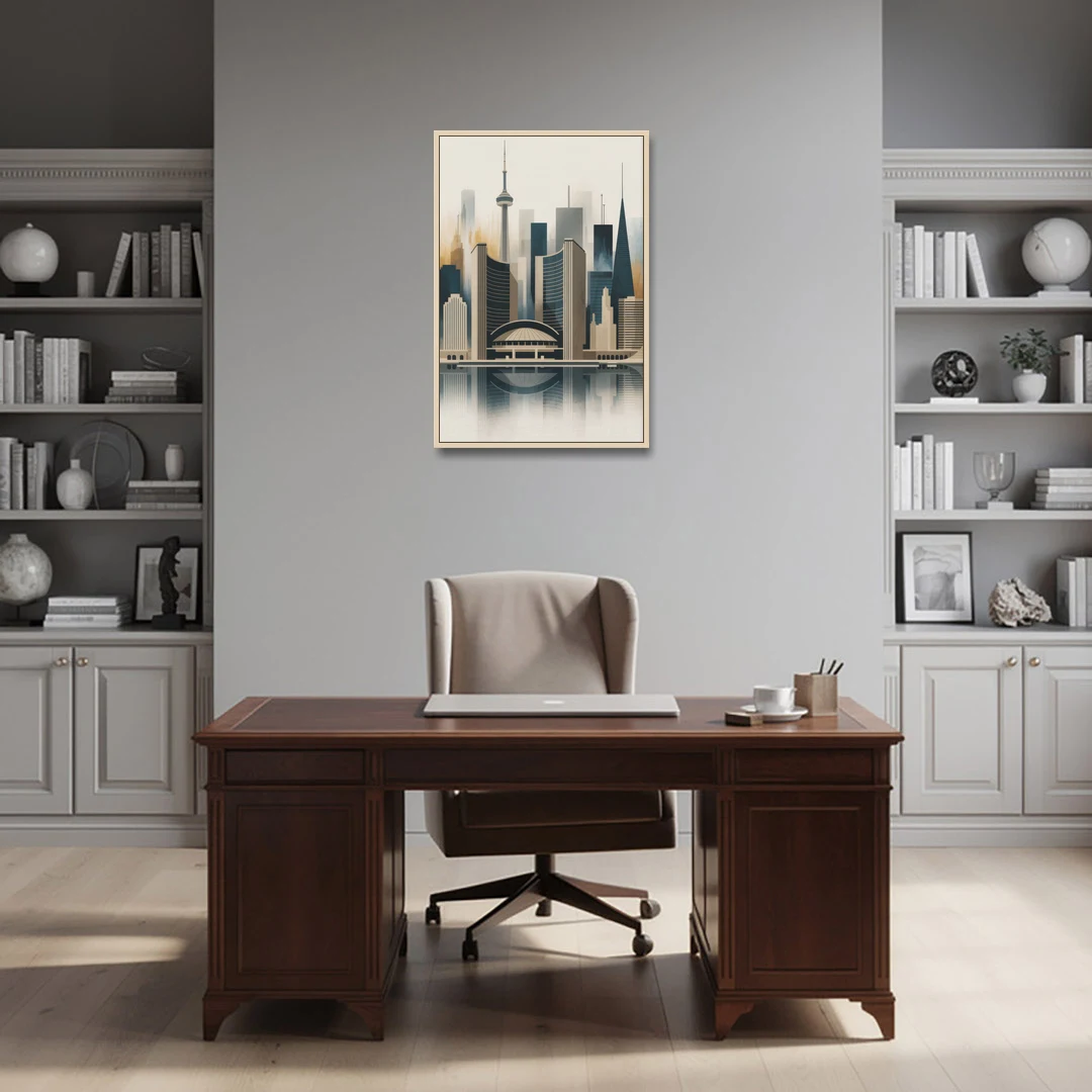 Royal Ontario Museum - Oak Framed Canvas Wall Art - Office - 24x36