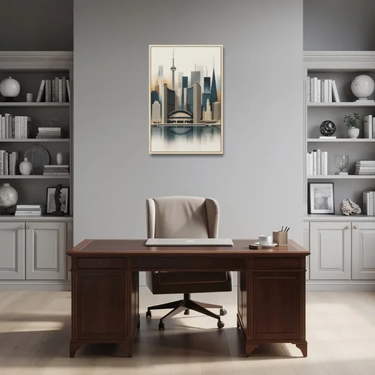 Royal Ontario Museum - Oak Framed Canvas Wall Art - Office - 24x36