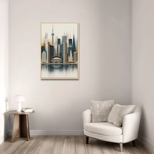Royal Ontario Museum - Oak Framed Canvas Wall Art - Sofa - 24x36
