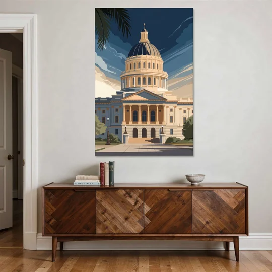 Sacramento Capitol Building - Canvas Wall Art - Coffee Table - 40x60