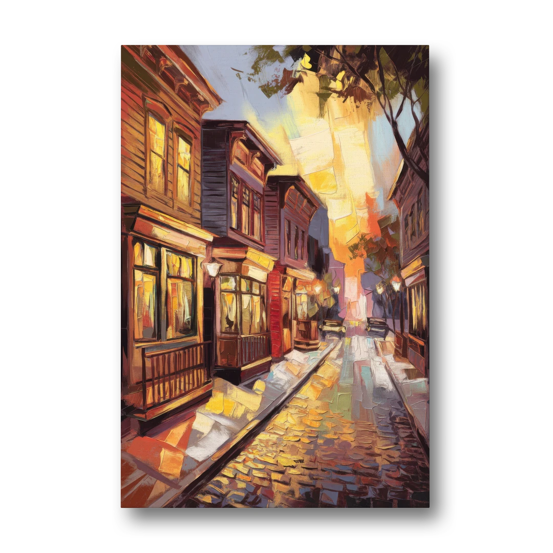 Sacramento Historic Old Town - Canvas Wall Art - Front