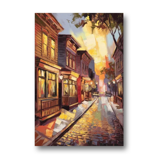 Sacramento Historic Old Town - Canvas Wall Art - Front