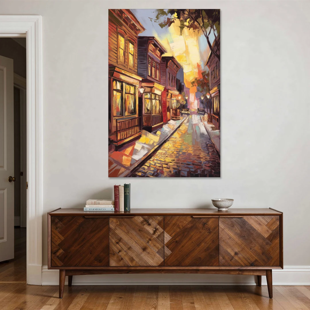 Sacramento Historic Old Town - Canvas Wall Art - Coffee Table - 40x60