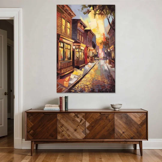 Sacramento Historic Old Town - Canvas Wall Art - Coffee Table - 40x60