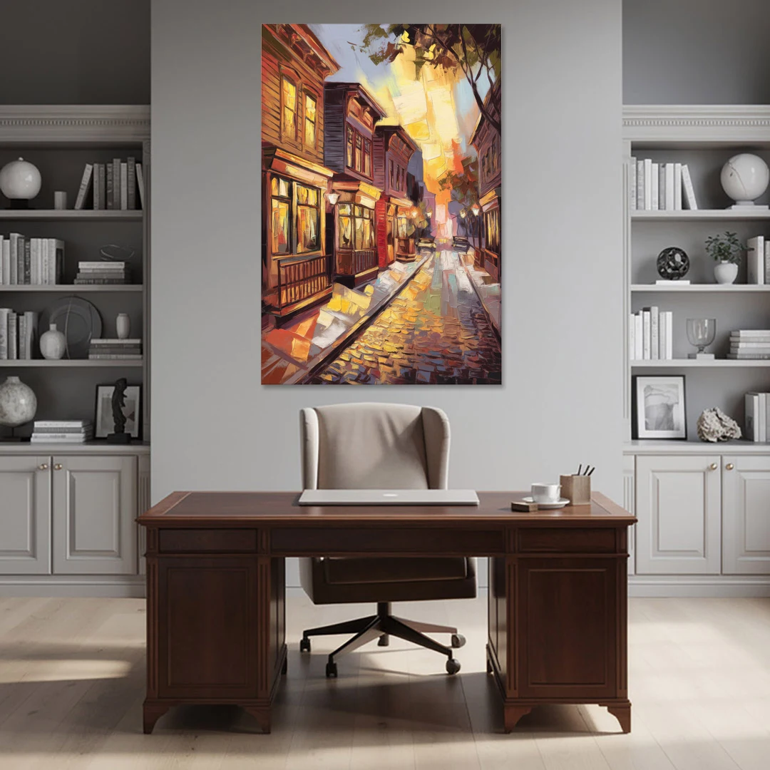 Sacramento Historic Old Town - Canvas Wall Art - Office - 40x60