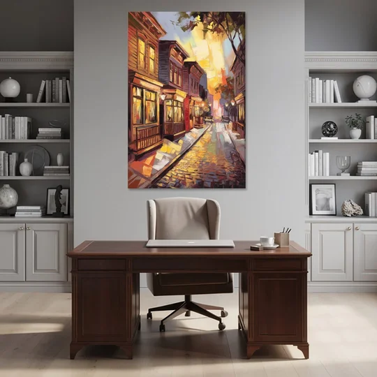 Sacramento Historic Old Town - Canvas Wall Art - Office - 40x60