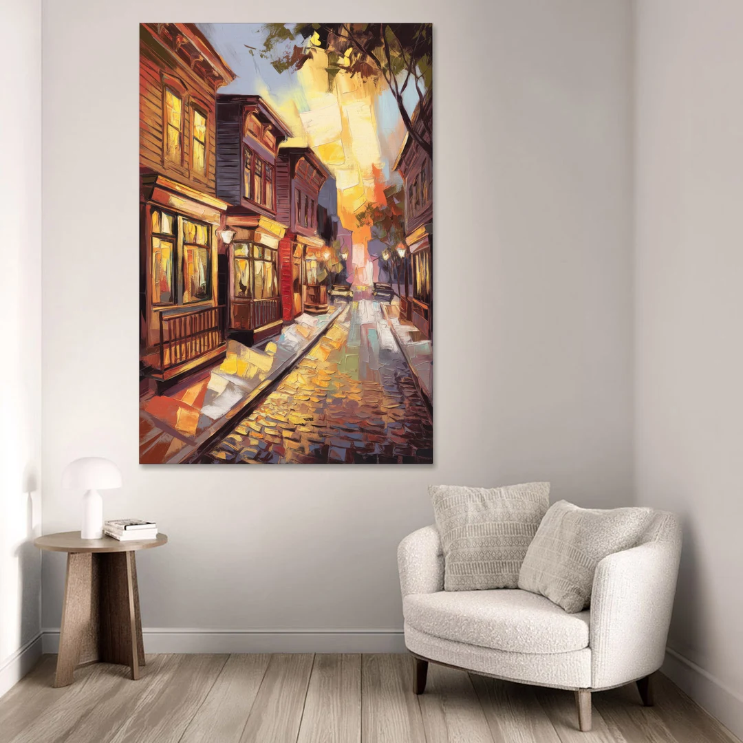 Sacramento Historic Old Town - Canvas Wall Art - Sofa - 40x60