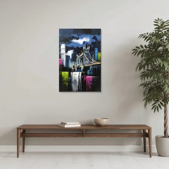 Sacramento Urban Street Art - Canvas Wall Art - Coffee Table - 24x36
