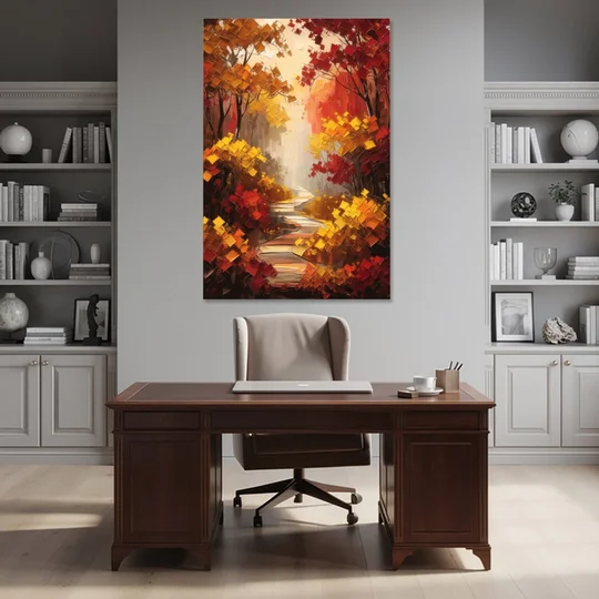 Salem Autumn Forest - Canvas Wall Art - Office - 40x60