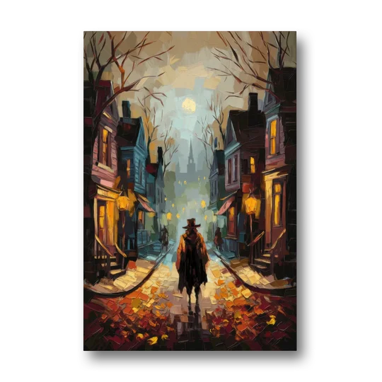 Salem Historic Downtown - Canvas Wall Art - Front