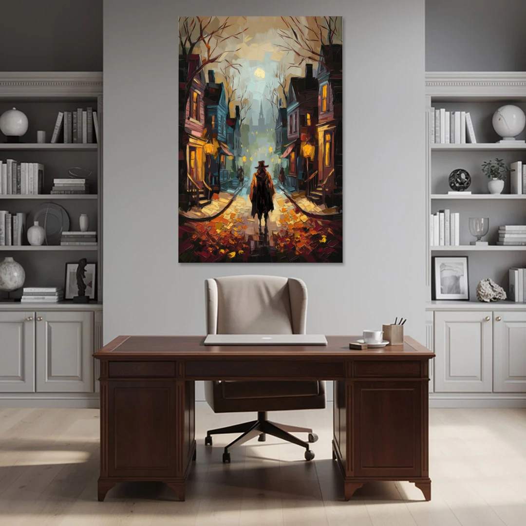 Salem Historic Downtown - Canvas Wall Art - Office - 40x60