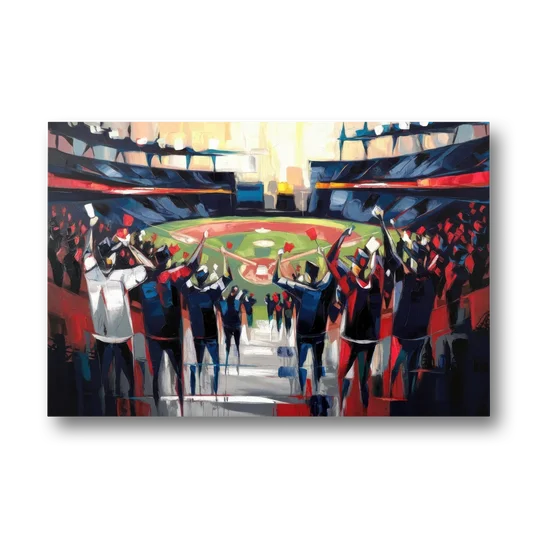 Salem Red Sox Fans - Canvas Wall Art - Front