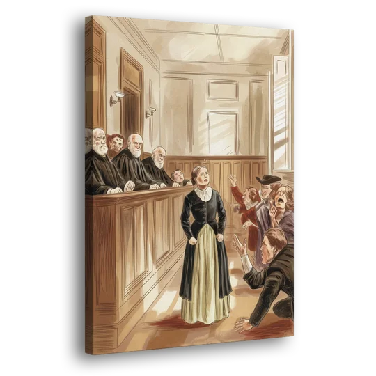 Salem Witch Trials Tribute - Canvas Wall Art - Side