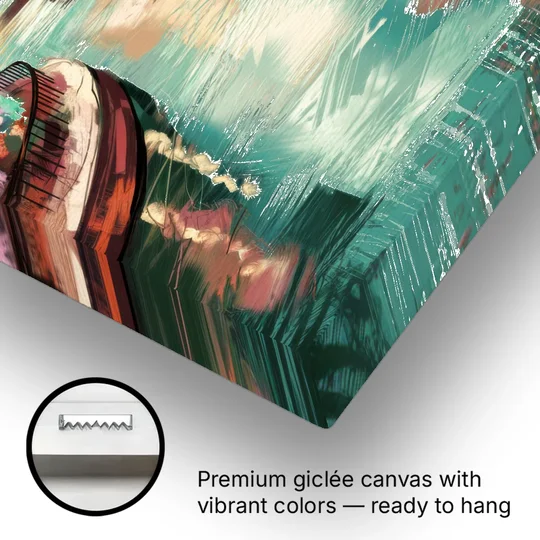 San Antonio Scenic Riverwalk - Canvas Wall Art - Gallery Wrap Corner