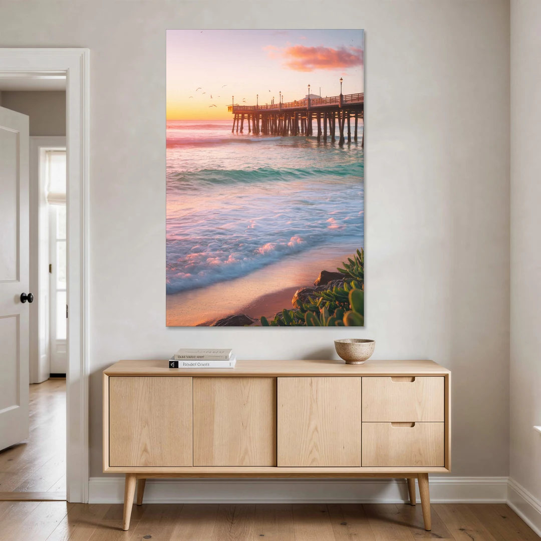 San Diego Pacific Beach Vibes - Canvas Wall Art - Coffee Table - 40x60