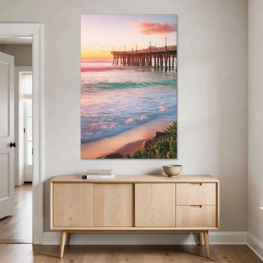 San Diego Pacific Beach Vibes - Canvas Wall Art - Coffee Table - 40x60