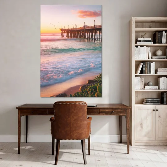 San Diego Pacific Beach Vibes - Canvas Wall Art - Office - 40x60