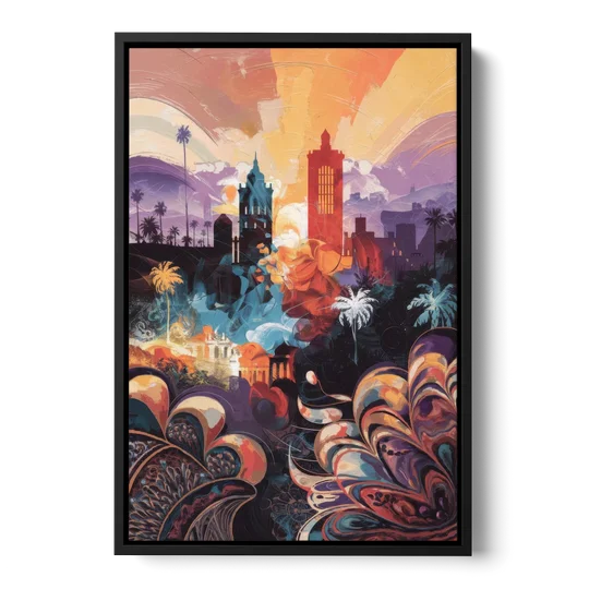 San Jose Cultural Heritage - Black Framed Canvas Wall Art - Front