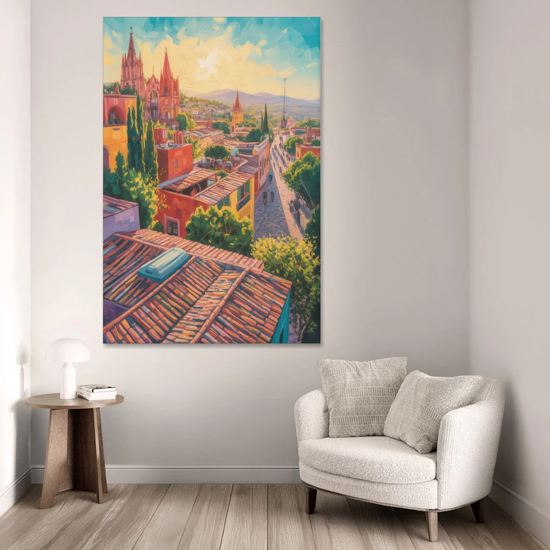 San Miguel Rooftops - Canvas Wall Art - Sofa - 40x60