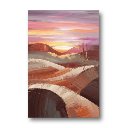 Santa Fe Desert Sunrise - Canvas Wall Art - Front