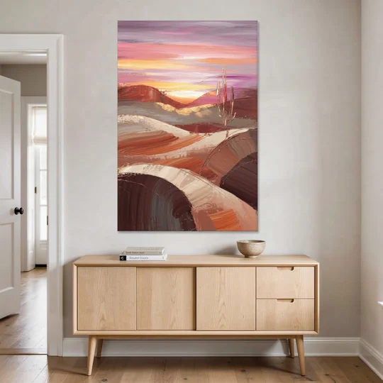 Santa Fe Desert Sunrise - Canvas Wall Art - Coffee Table - 40x60