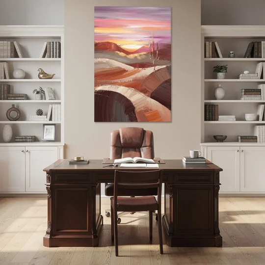 Santa Fe Desert Sunrise - Canvas Wall Art - Office - 40x60