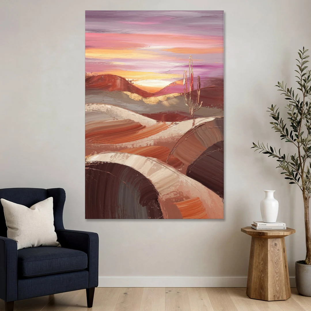 Santa Fe Desert Sunrise - Canvas Wall Art - Sofa - 40x60