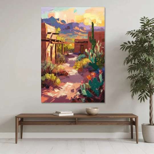 Santa Fe Desert Trail - Canvas Wall Art - Coffee Table - 40x60