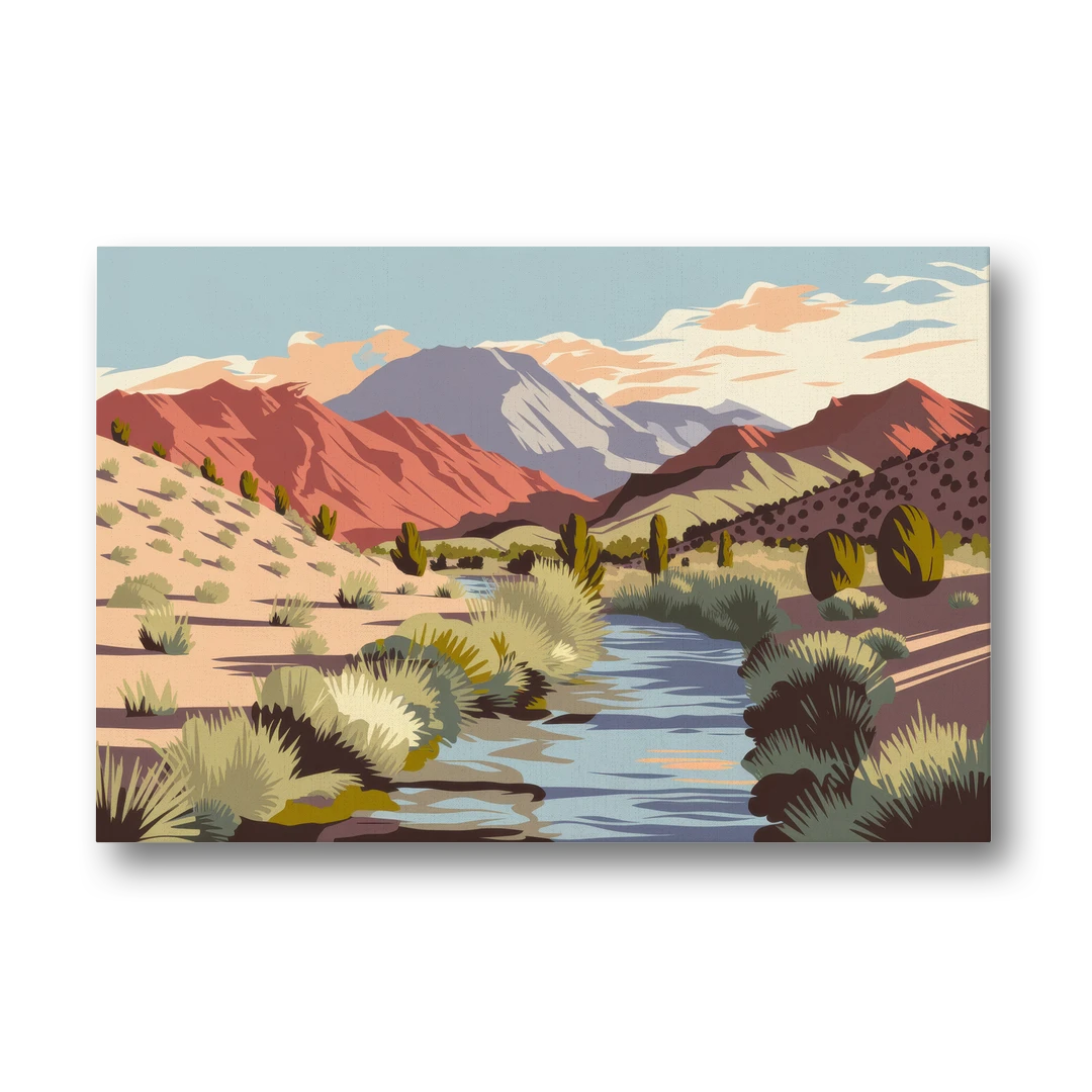 Santa Fe Mountain View - Canvas Wall Art - Front