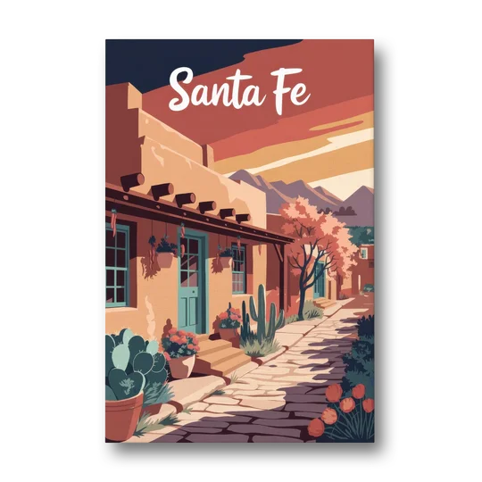Santa Fe Southwest Charm - Canvas Wall Art - Front
