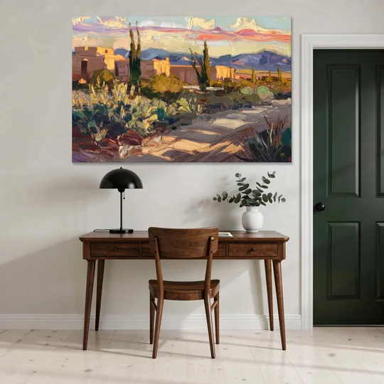 Santa Fe Sunset Landscape - Canvas Wall Art - Office - 60x40
