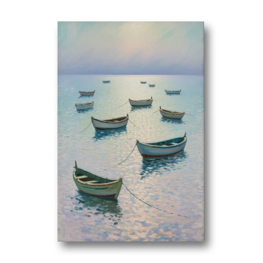 Sayulita Fishing Boats - Canvas Wall Art - Front